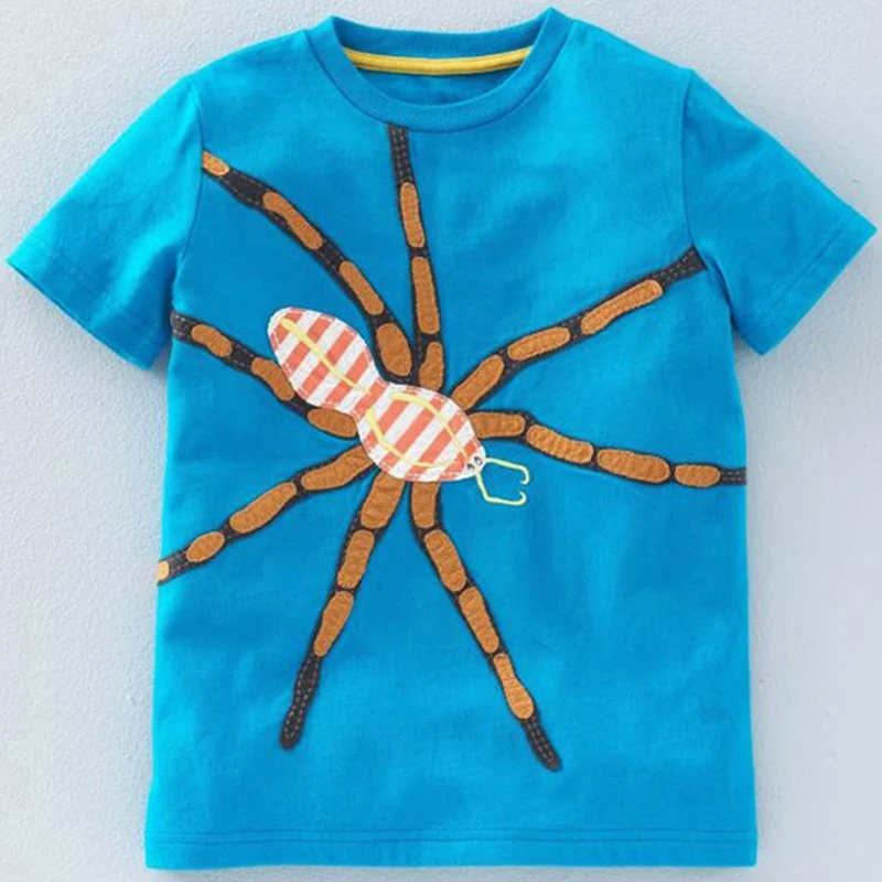 Kids T Shirts For Boys Spider Pattern Baby Girl Tshirt Summer 2018 Girls Tops 100% Cotton Children Clothes Short Sleeve T-Shirts