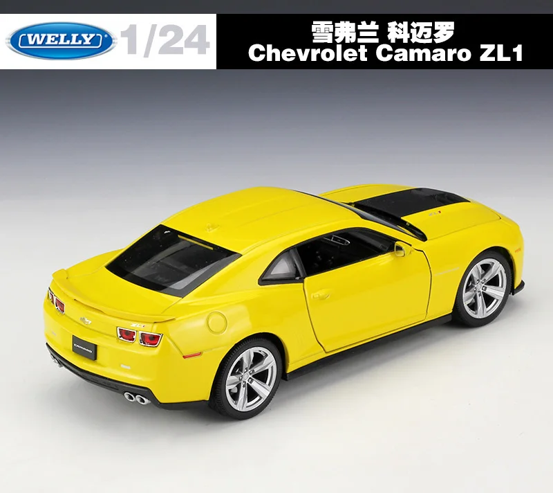 Металлическая Модель автомобиля WELLY 1:24 для Chevrolet Camaro ZL1 литые игрушечные машины