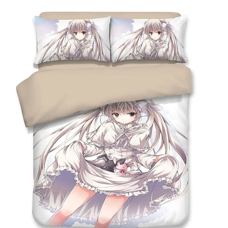 3 шт./компл. аниме Yosuga no Sora наборы постельного белья с 3D принтом наволочками +