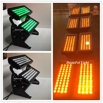 

2pcs/lot outdoor led wash light projector church spot waterprof led wall washer rgbwa dmx 96x15w led city color ip65