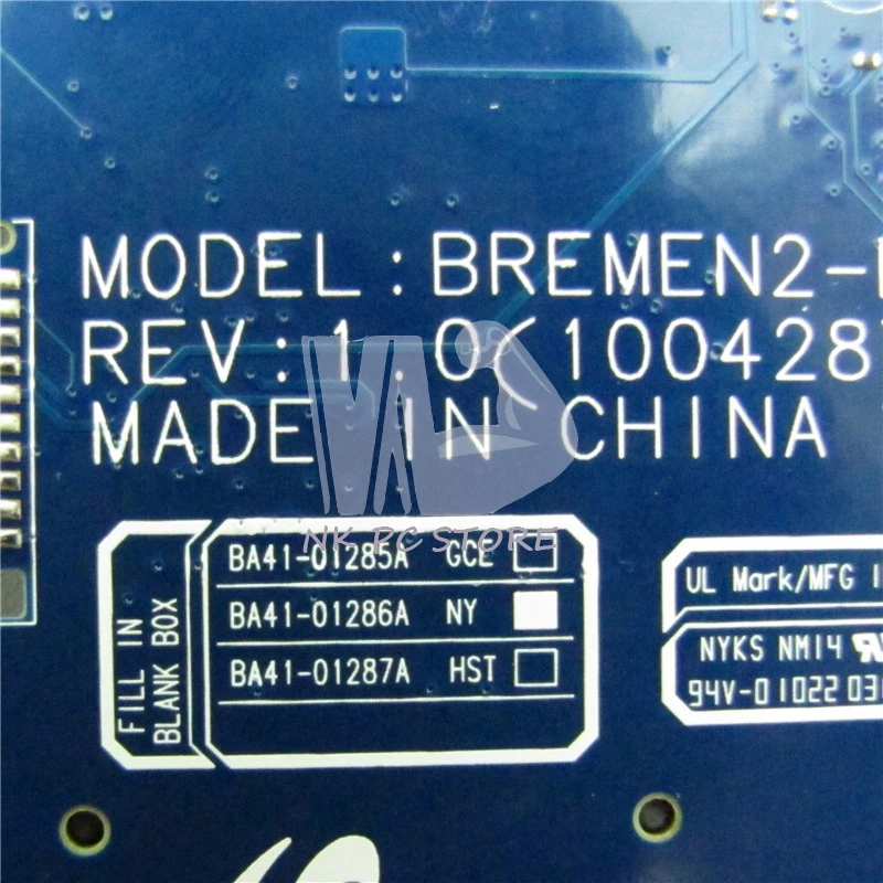 Nokotion BREMEN2-L لسامسونج r538 r540 r580 laptop motherboard BA41-01285A BA92-06626A BA92-06626B hm55 ati hd 4500 ddr3