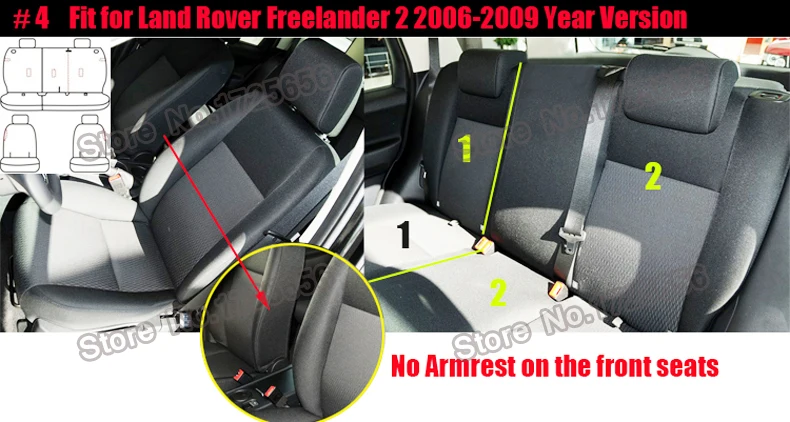 AutoDecorun чехол для автокресла из натуральной кожи для Land Rover freelander 2 аксессуары чехлы для сидений Защитные подушки набор 2007