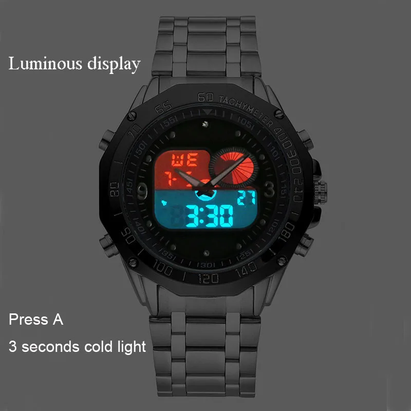  Design Solar Watch Powered LED Digital wristwatch mens Wristwatches Men 30M Waterproof Fashion Spor