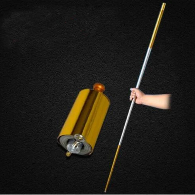 Free shipping 1.5m length golden Silver cudgel metal Appearing Cane