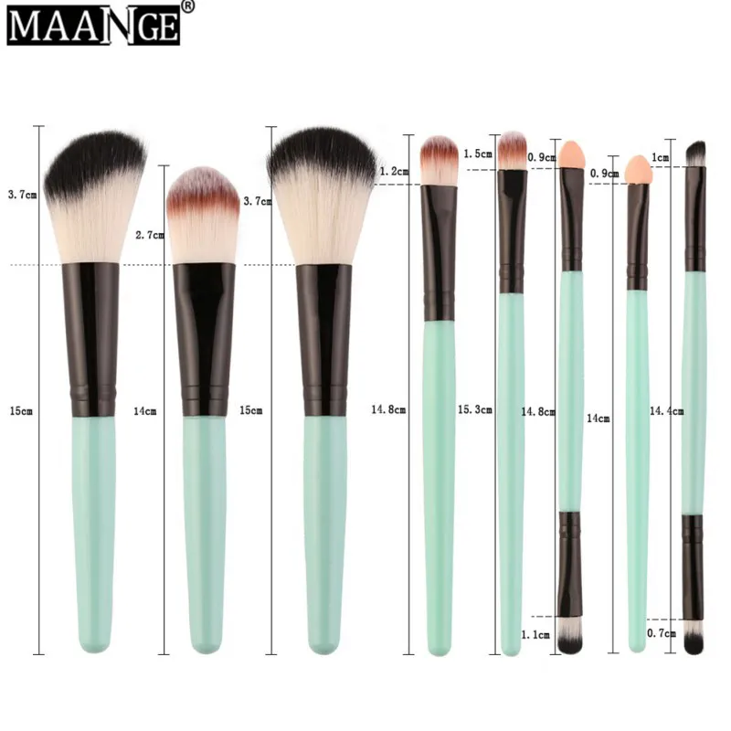 Makeup Brushes Set Powder Foundation Blush Eyeshadow Eyeliner Lip Beauty Make up Brush Tools MAANGE 18 Pcs