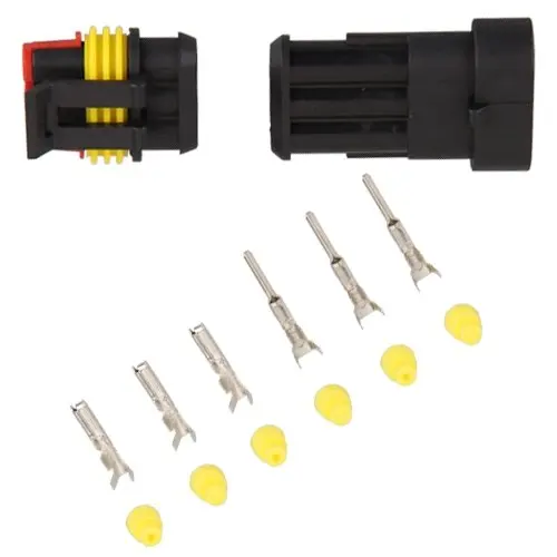 

JFBL Hot 5 Kit 3 Pin Way Waterproof Electrical Wire Connector Plug