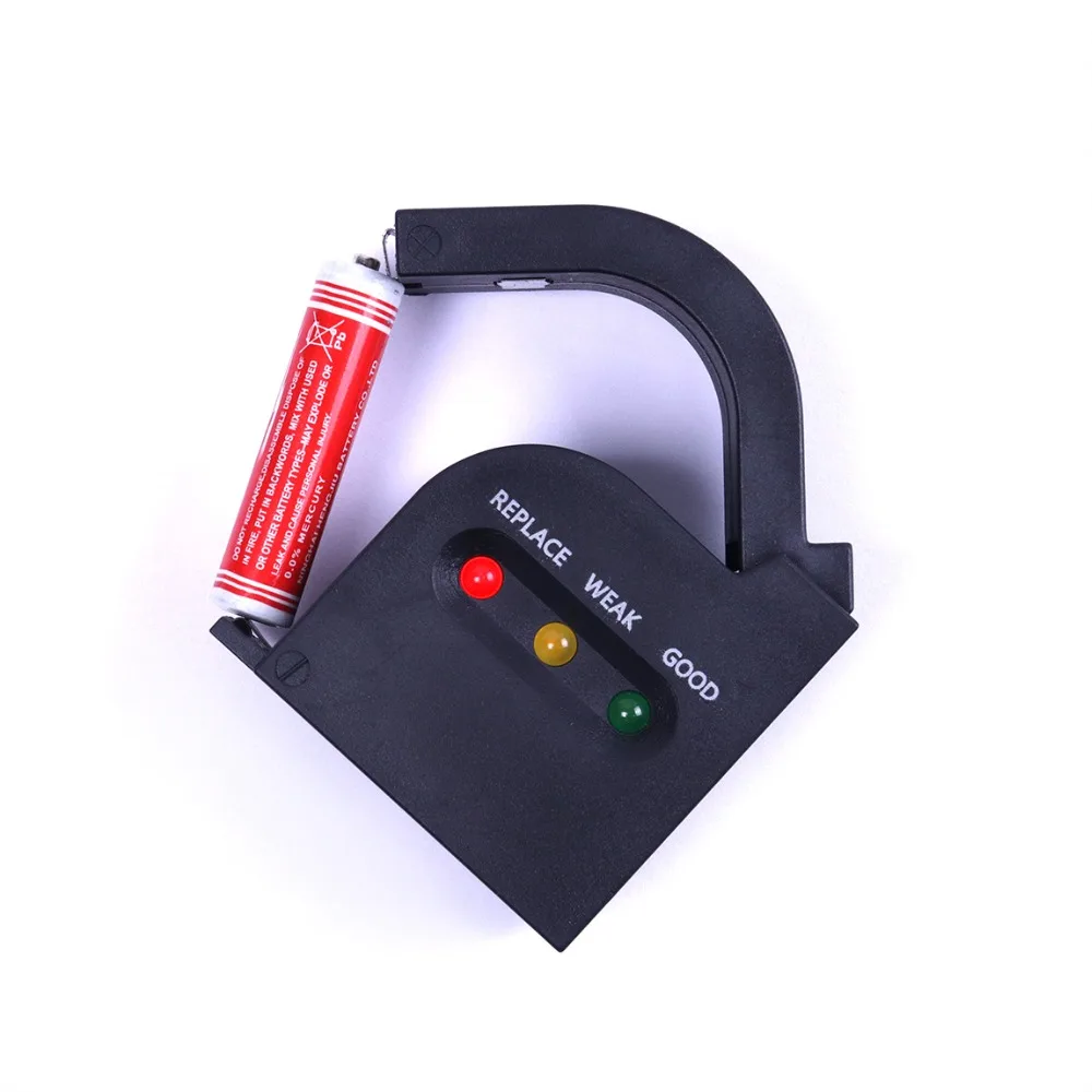 Acheter Noir Remplacer Faible Bonne Montre Batterie Volt Tester Checker ordinateur Universal AA AAA C D 9 V CR AG Batterie Testeur 30.5x16x3.5 cm