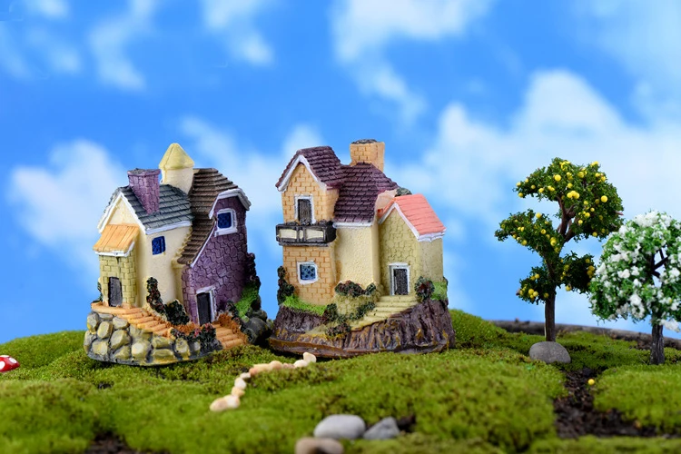 Маленький дом Diy мини игрушки бонсай для рабочего стола Декор поделки фигура