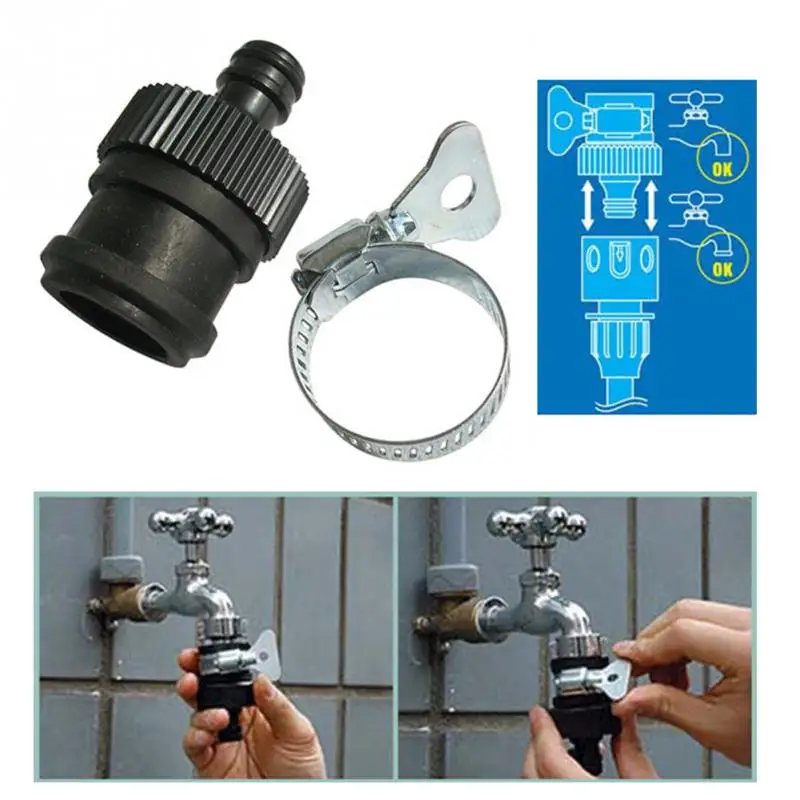 

Durable Quick Connecter Universal Water Faucet Adapter Plastic Hose Hose Irrigation Garden Suitable For Transfer Diameter Tap