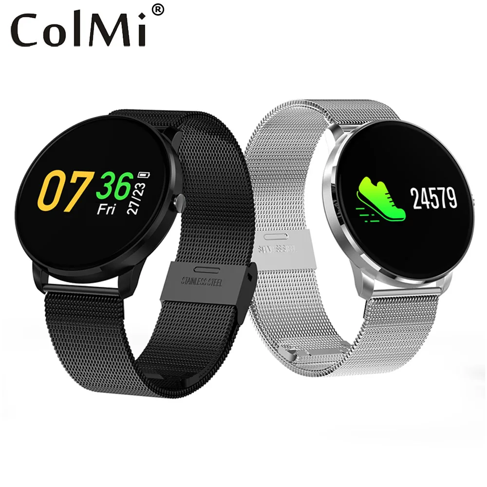 

ColMi Smart Watch Sport Pedometer Heart Rate Monitor Bluetooth Smartwatch 2018 Waterproof Outdoor Remote Control Wristwatch Mens