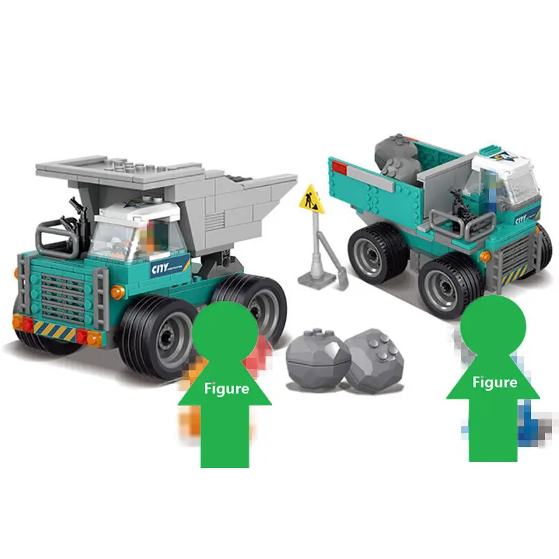 

2019 NEW City Series Transformatio Construction Engineering Team Excavator Vehicles Building Blocks Sets Model Children Toys