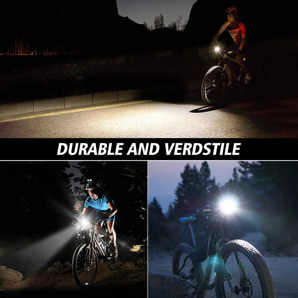 Top Bicycle Light LED Bicycle Light Set Intelligent Sensor Front Lights Bike Lamp waterproof  2019 New USB Bike Light XYT04FA 6