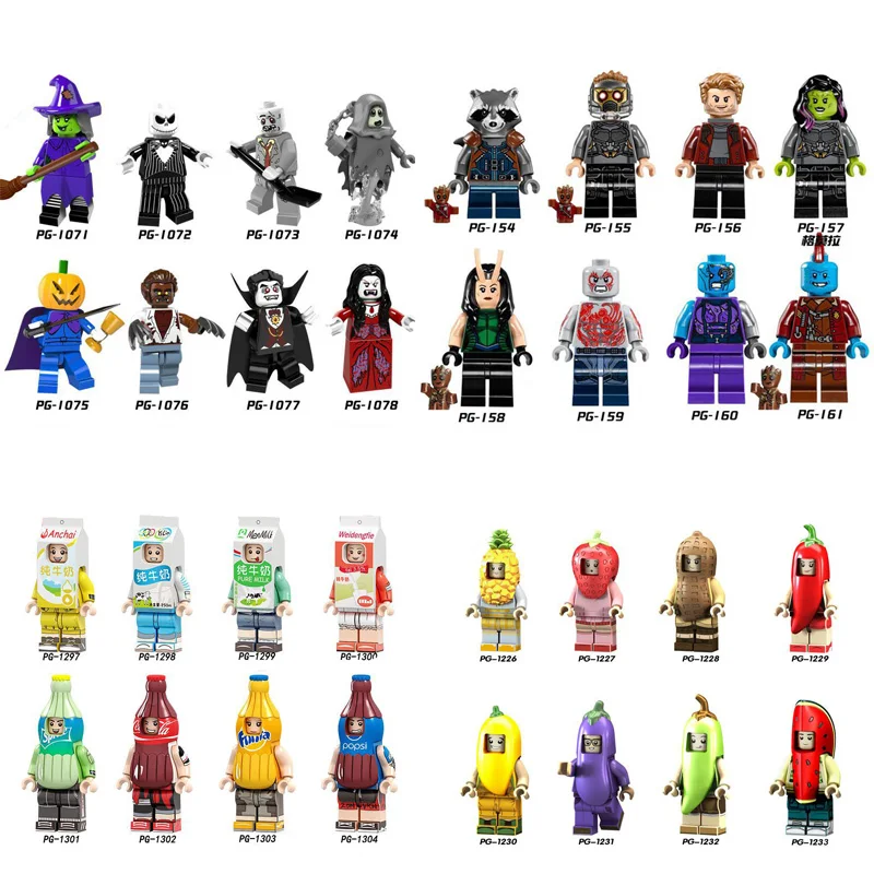 

Legoings marvel 500 random legoer bricks original anime super hero life big explosion immediately style Blind box