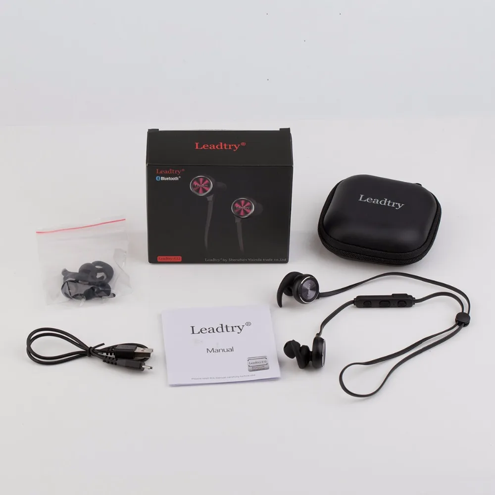 LeadTry Спортивные Bluetooth Наушники Беспроводная гарнитура стерео Бас Звук