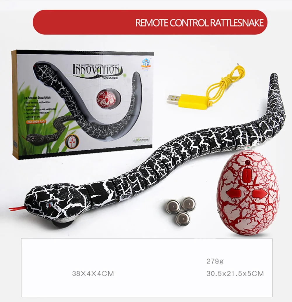 RC Viper кобра змея игрушка длинный перезаряжаемый пульт дистанционного управления RC змея моделирование игрушка Реалистичная для детей играть игрушки для детей