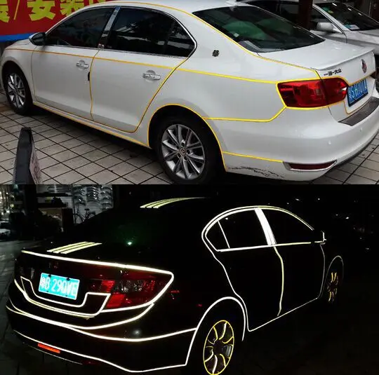 1 0 см х 45 метров DIY стайлинга автомобилей 3м Reflective Безопасность лента автомобиля