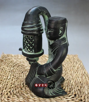 

The bronze long letter lanterns ancient ancient palace lantern lamp ornaments jewelry wedding props figure