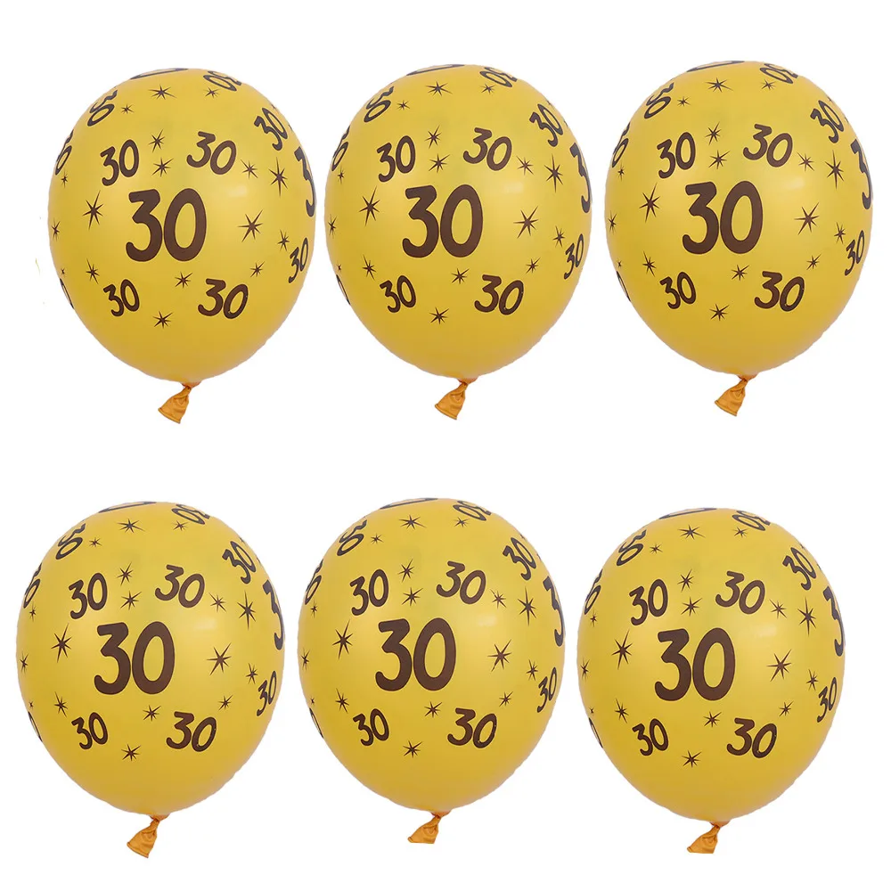 

30 40 50 black and gold color Birthday & Anniversary party ballons 10 pcs/lot