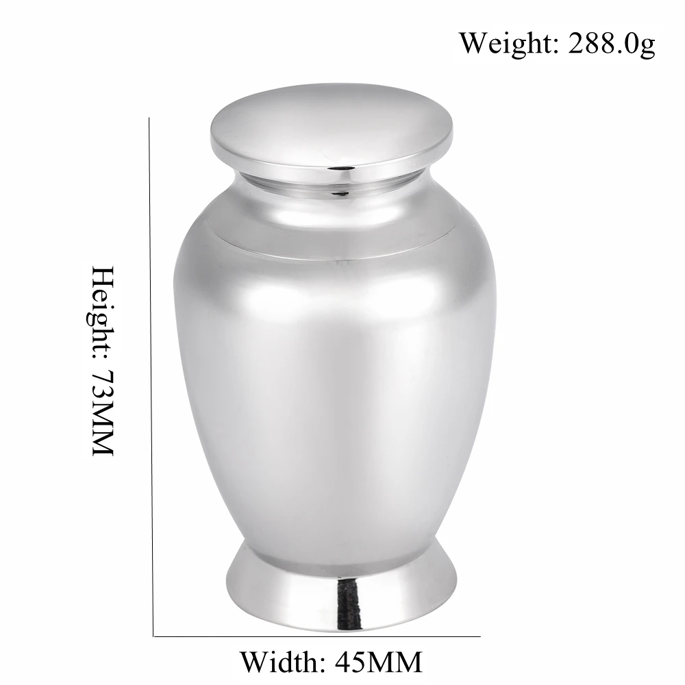 X01 Blank/ Engrvable 73MM * 45MM Funeral Urns for Human/Pet Ashes