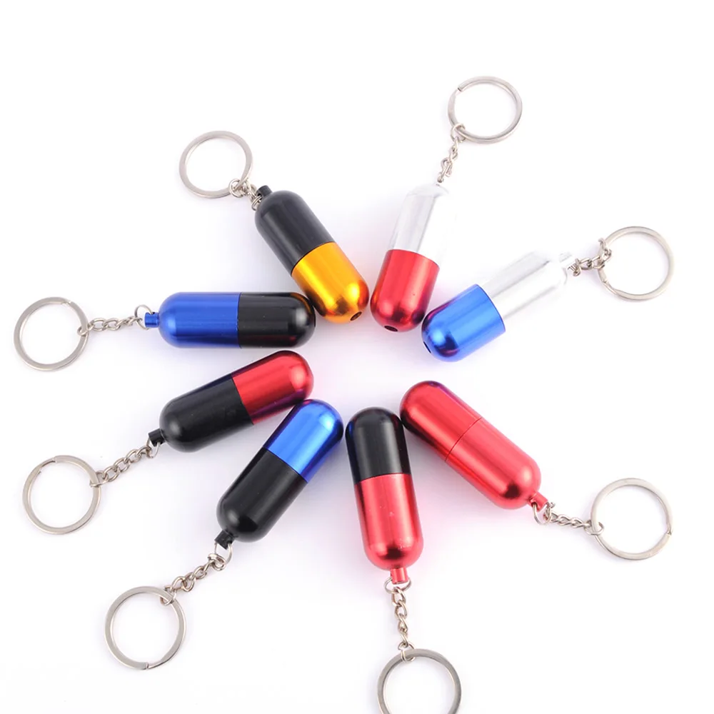 Mini Capsule Shape 19mm Removable Metal Filter Retractable Smoking