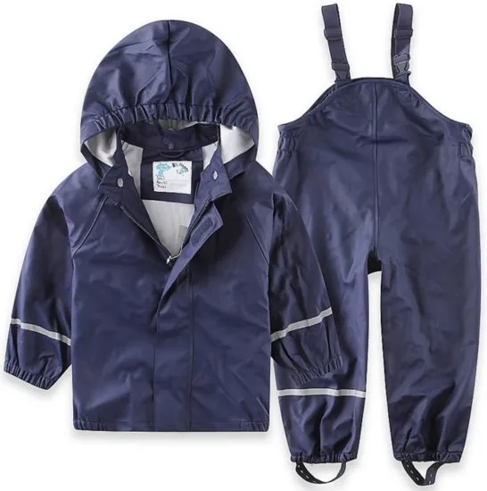 

2018 Limited New Boy Girl Windbreak, Waterproof, Rain, Suit Russian Child Spring And Autumn Jacket Raincoat Clothes Plus Pants