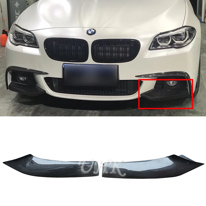UHK 1 пара карбоновых арпонов разветвитель уголок для BMW 5 серии F10 F18 M tech аксессуары