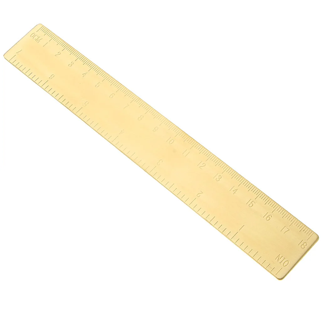 Solid Brass Metal Jewelry Design Math Geometry School Ruler Triangle Protractor Portable Measuring Jewelry Accessories