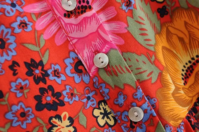 Винтажное шикарное женское пляжное богемное мини-платье с коротким рукавом и цветочным принтом и v-образным вырезом, летнее женское платье из вискозы в стиле бохо vestidos