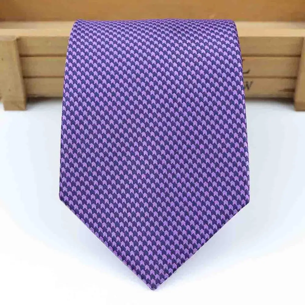 Мужской деловой галстук формальный полосатый сплошной цвет жаккардовый Свадебный галстук 8 см классический корбата галстук Gravata - Цвет: 41