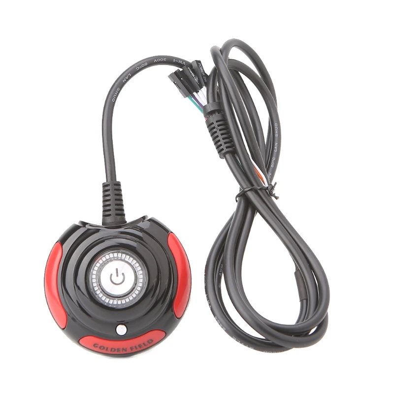 65 سنتيمتر كمبيوتر مكتبي PC حالة امدادات الطاقة على/قبالة إعادة HDD مفتاح بـزر دفع كابل