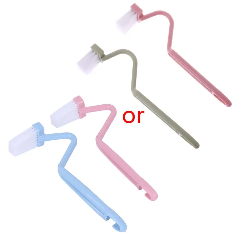 Best Solid Toilet Rim Edge Brush Bow Curved Flush Passage Brush Bathroom Cleaning Supplies