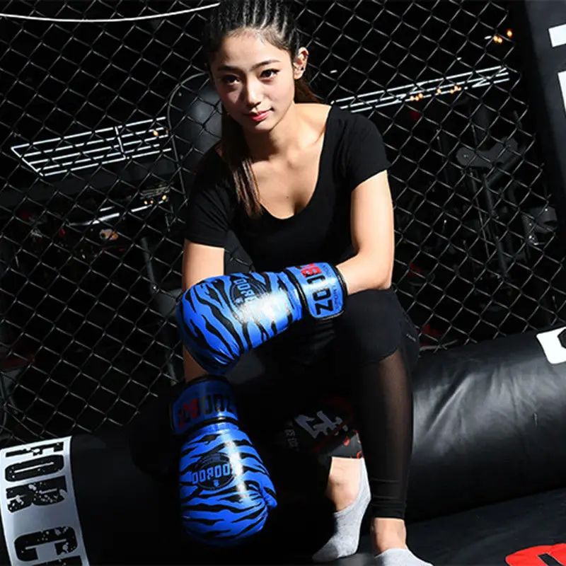 Новинка 2018 мужские и женские перчатки Zooboo для тренировок MMA Muay Thai дышащие
