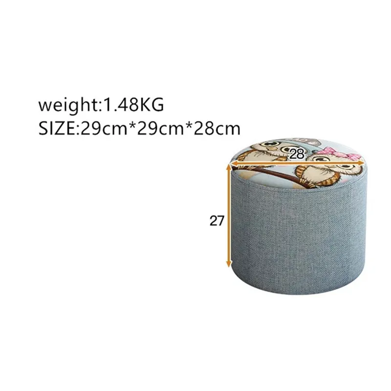 ottoman storage stool Nordic Round Round Pouffe pouf kids furniture pouf bench foot stool 27cm ottoman storage stool Nordic Round Round Pouffe pouf kids furniture pouf bench foot stool 27cm