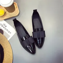2019 Spring Fashion Shoe Women Non-Leather Flat Shoes Casual Shoes Pointed PU Leather Women Shoes Casual Shoes zapatos de mujer 2019 Spring Fashion Shoe Women Non-Leather Flat Shoes Casual Shoes Pointed PU Leather Women Shoes Casual Shoes zapatos de mujer