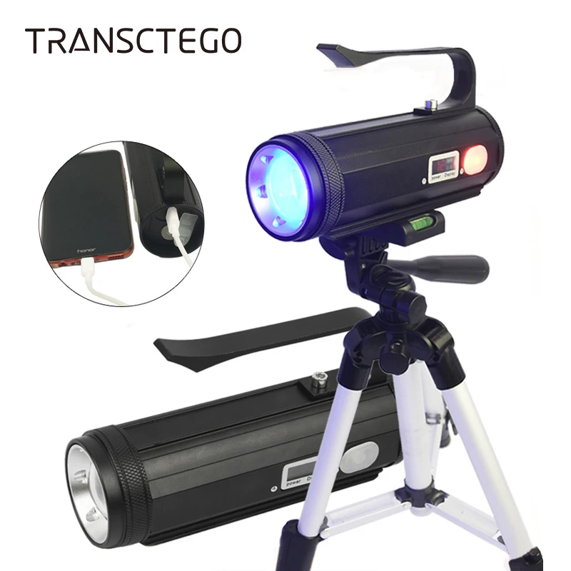  4 Color Fishing Light Led Flashlight Torch Portable Powerful Fishing Lamp USB Rechargeable Searchli - 32993594514