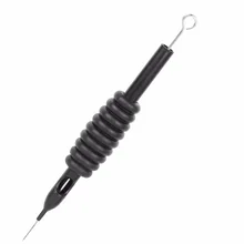 20 шт 3RS трубка рукоятки машинки для татуировок+ игла с наконечником Ассорти одноразовый инструмент татуировки мягкий силиконовый резиновый комплект индивидуальная упаковка-черный