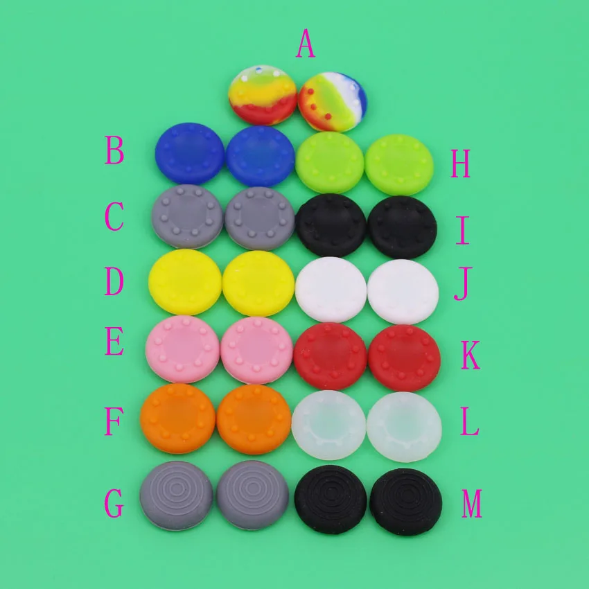 

JCD 500PCS Joystick Colorful Silicone Analog Grip Thumbstick button cap cover