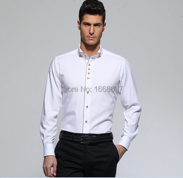 Buy High grade men business shirts gentleman white