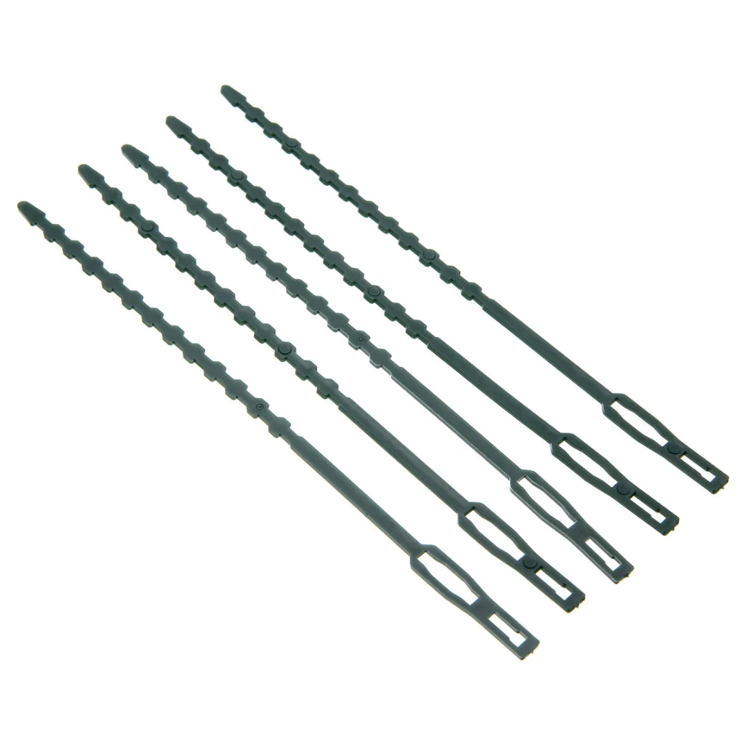 50pcs Reusable Adjustable Plastic Garden Plant Cable Ties Tree Climbing Support Fixed Lashing Hook Mayitr