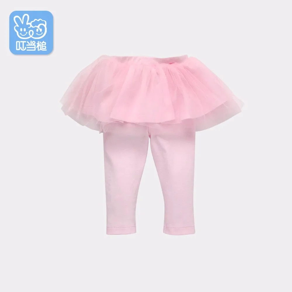 Vrchní oděvy z podprsenky Jarní podzimní dítě Fake dvoudílné kalhoty + sukně dívčí roztomilé kalhoty