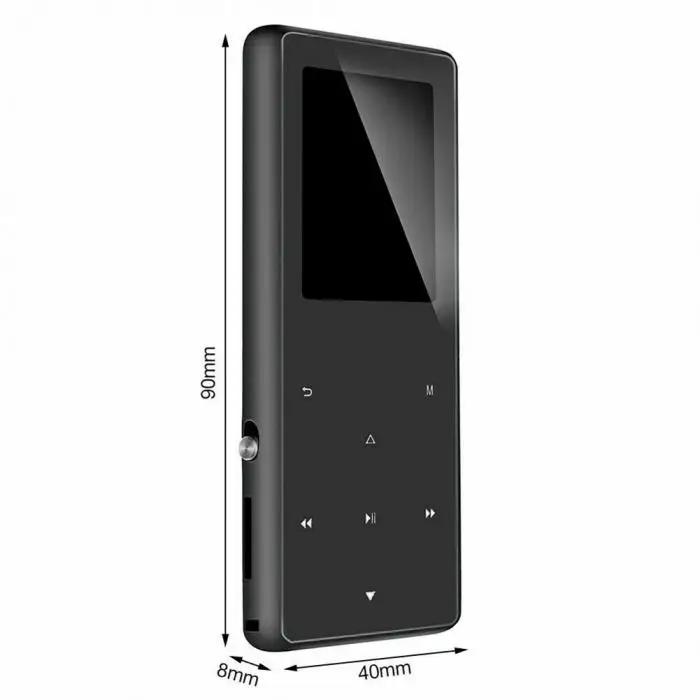Горячий 1.8in Bluetooth MP3 OLED экран умный металлический ультратонкий HIFI портативный музыкальный плеер
