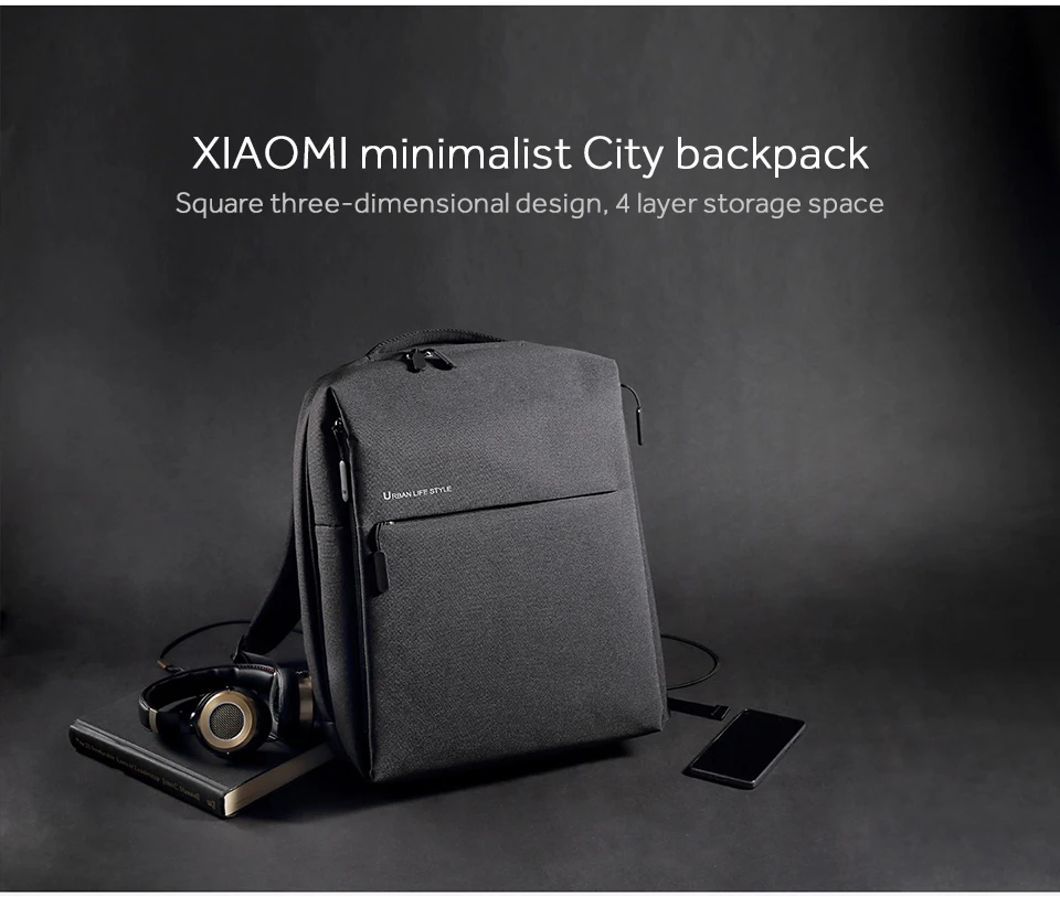 Xiao mi рюкзак для дрона mi Urban Life Стиль Плечи сумка рюкзак небольшой рюкзак для школы Студенческая сумка вещевой мешок 14 дюймов сумки для ноутбука
