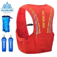 AONIJIE 5L Trail Running Hydration Vest Backpack Hiking Cycling Camping Marathon Rucksack Bag Water Bladder Running Race
