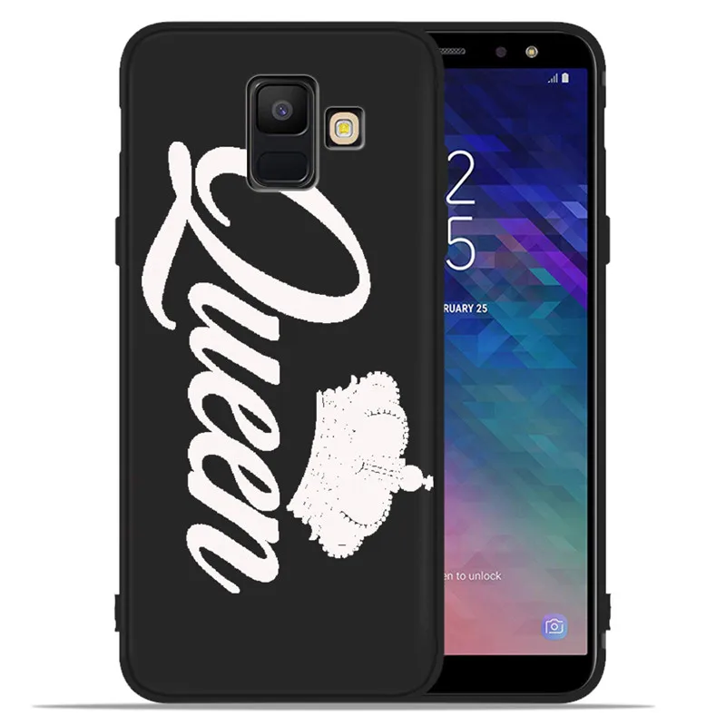 Король Королева Корона DIY роскошь для Samsung Galaxy A9 A8 A7 A6 A5 A3 J3 J4 J5 J6 J8 Plus 2017 2018 чехол