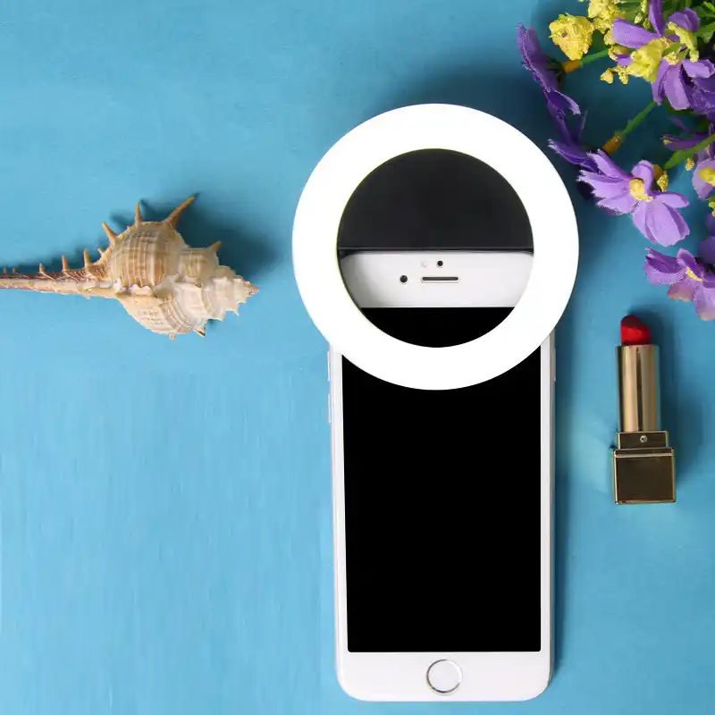 Portable Flash Led Camera Phone Ring Light For Iphone Xs Max