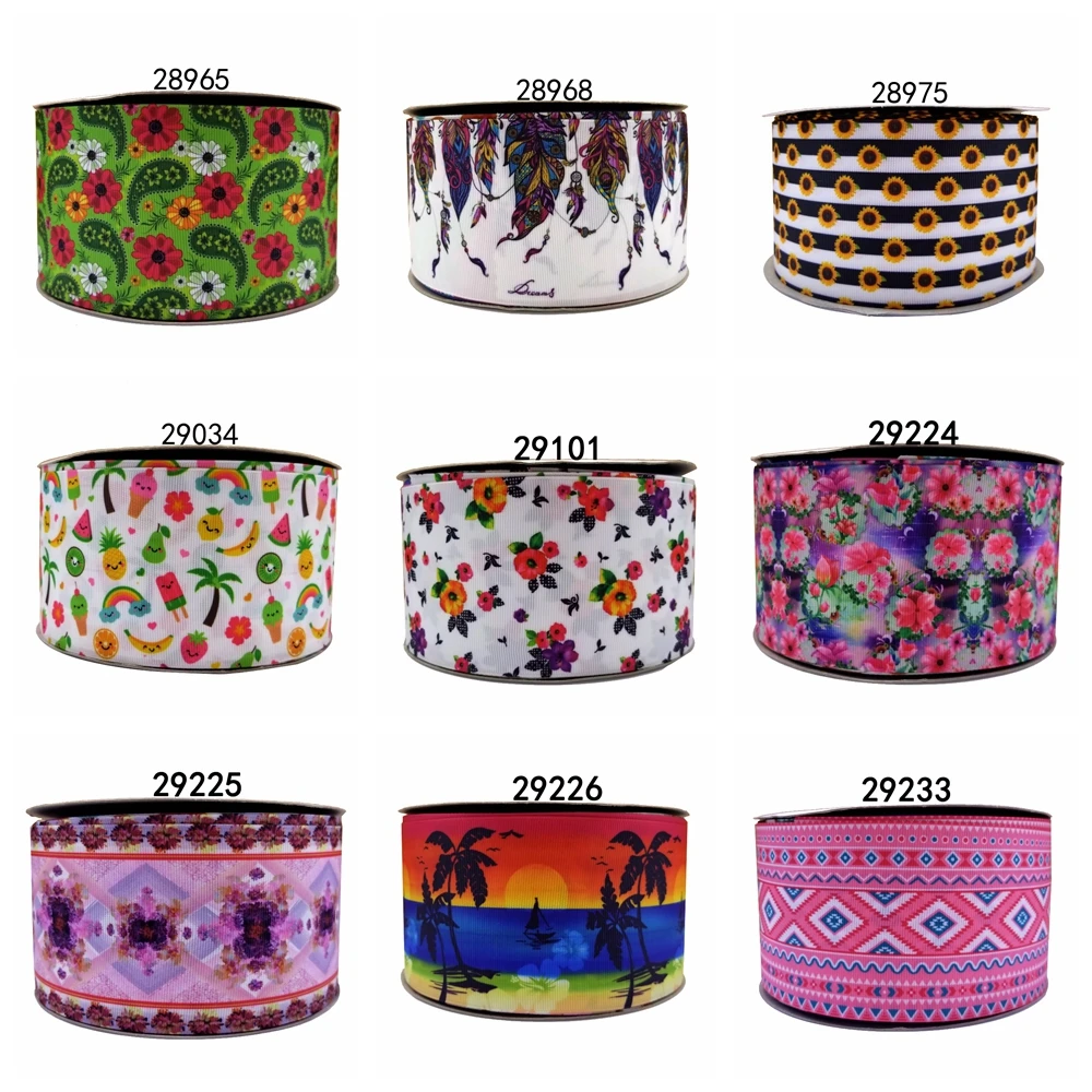 

Free shipping 2018 new arrival ribbons Hair Accessories ribbon 10 yards printed grosgrain ribbons 28965