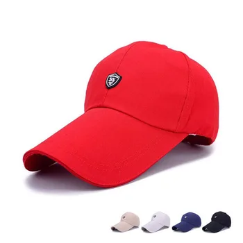 

1PC Sun Hat Canvas Fabric Long Brim 10.5cm Boy Kids Teens Baseball Hats Cap Adjustable Circumference 55cm