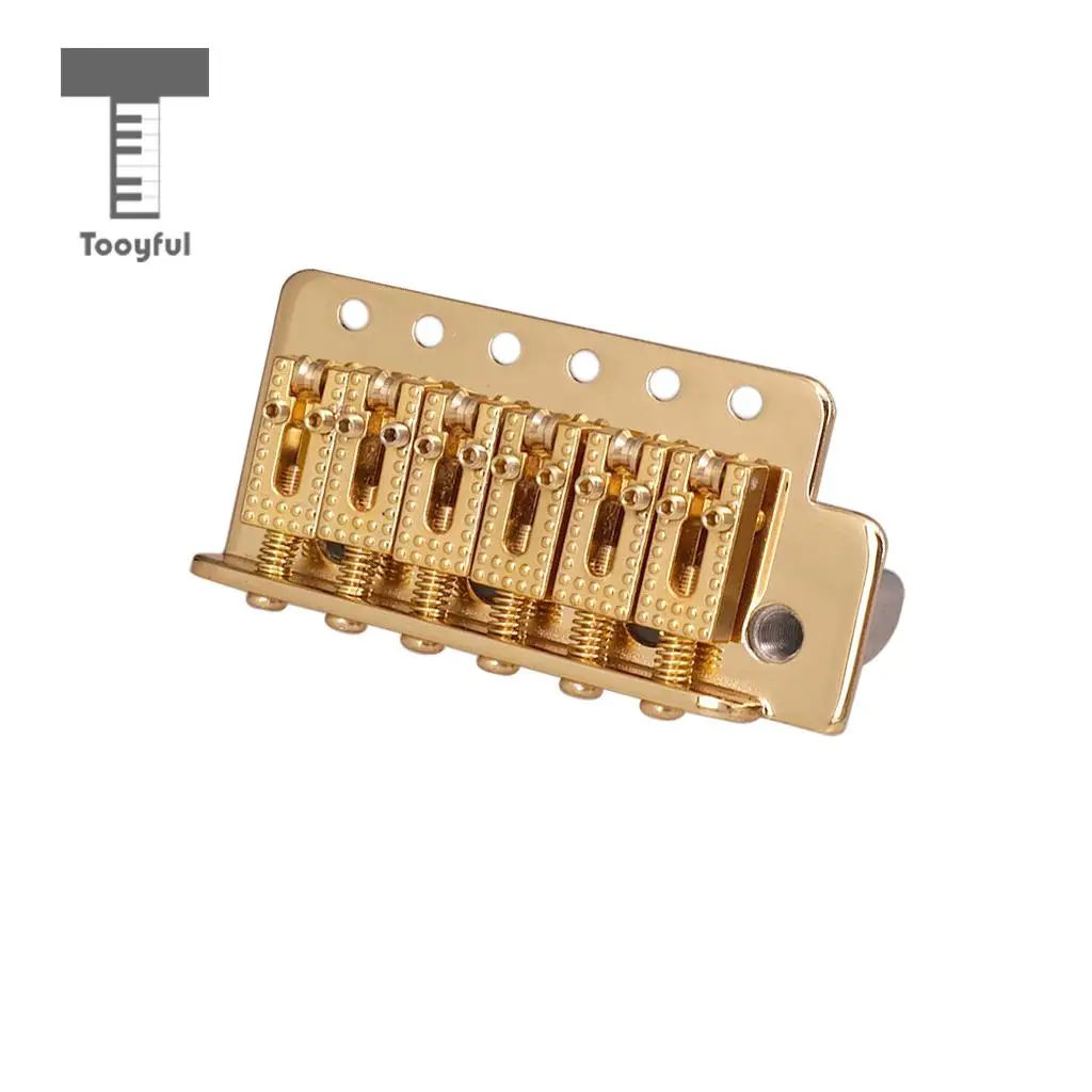 Tooyful 6 String Electric Guitar Roller Saddle Tremolo Bridge System with Whammy Bar for ST SQ