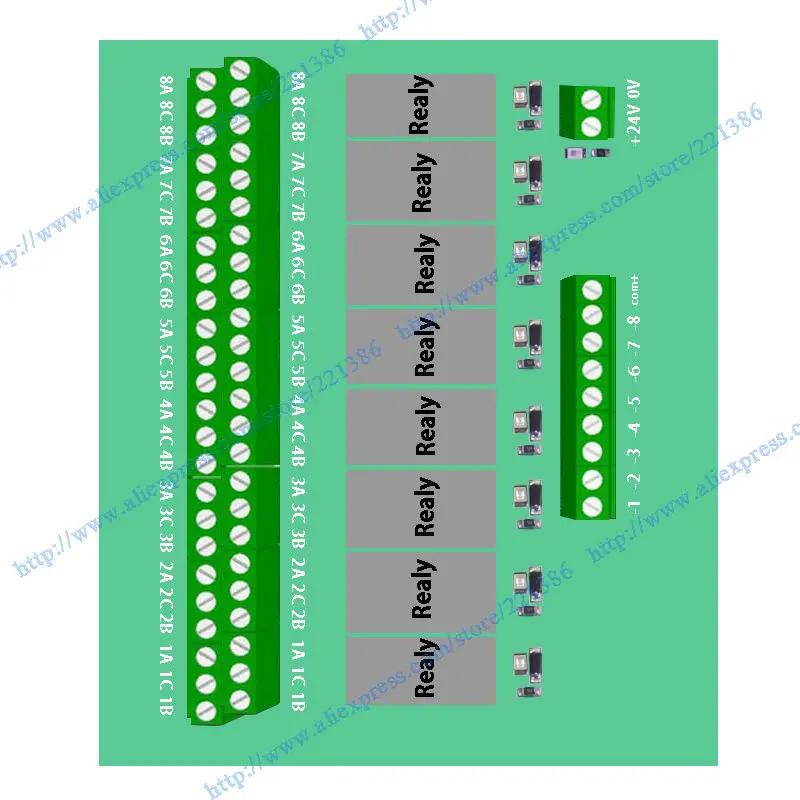 4 канала 5A 24V OMRON релейная плата драйвера модуля выходной усилитель плата ПЛК плата Omron релейный G2R-1-E Omron NPN релейный модуль