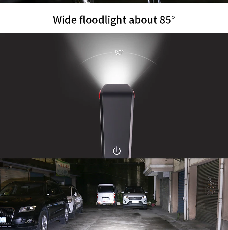 Flash Deal WHEEL UP Bike Bicycle Horn Headlight USB Rechargeable LED Lamp IPX5 350 Lumens Cycling Headlight With Horn Handlebar Flashlight 8